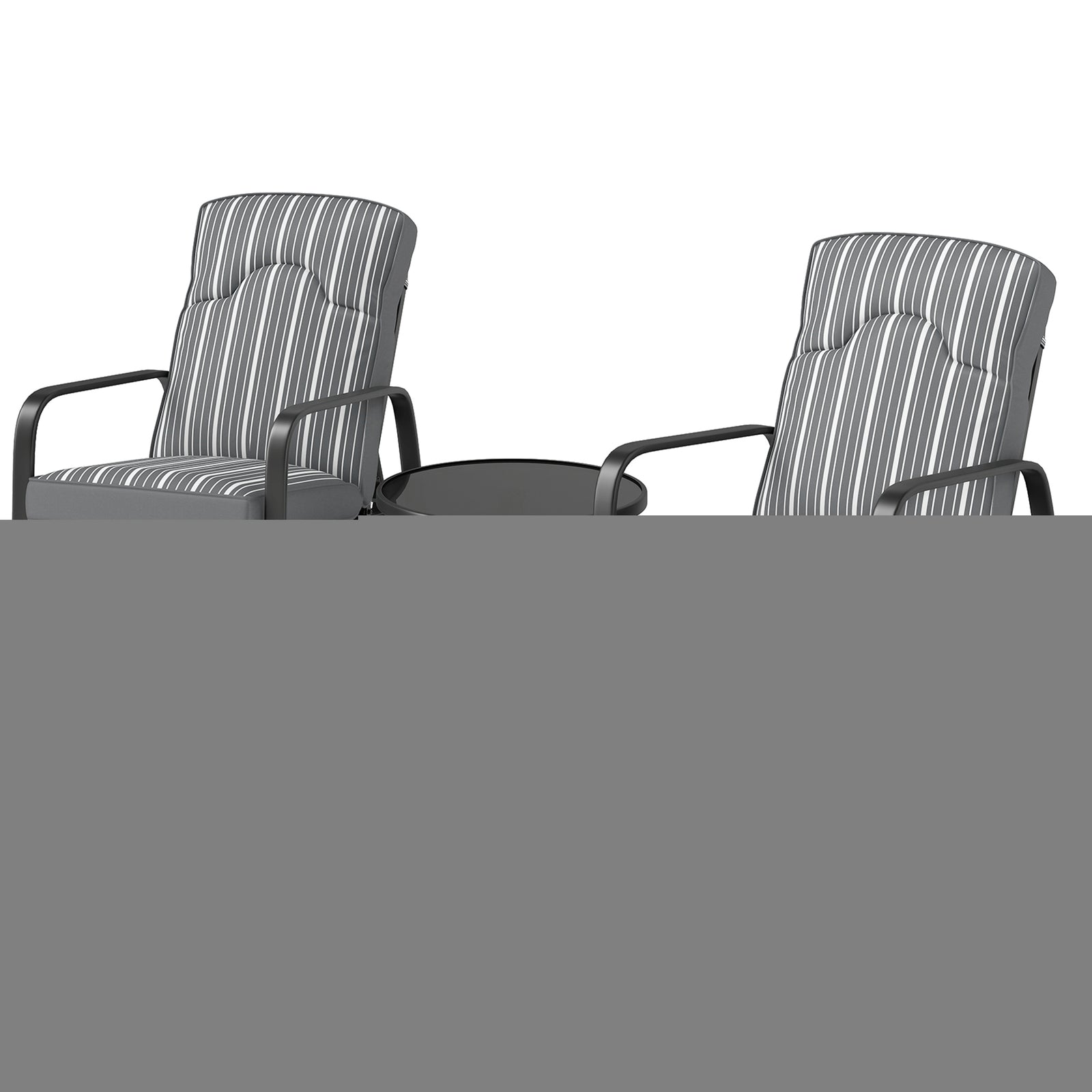 Adjustable Bistro Set, 3-piece | Gray