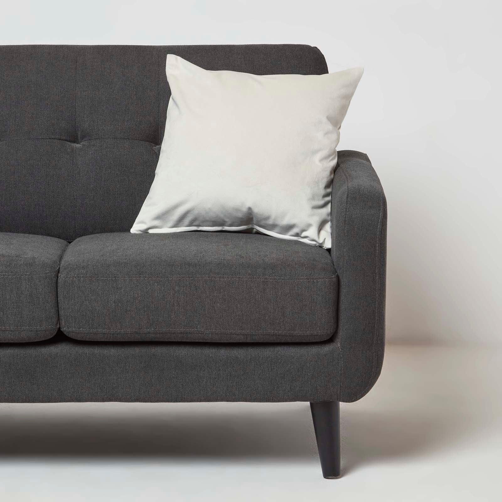 Velvet Cushion With Microfibre Insert | 45cm x 45cm | Cream