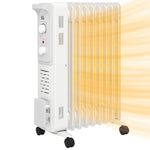 7/9/11fin Portable Oil Filled Heater Energy Efficient | Medium | White