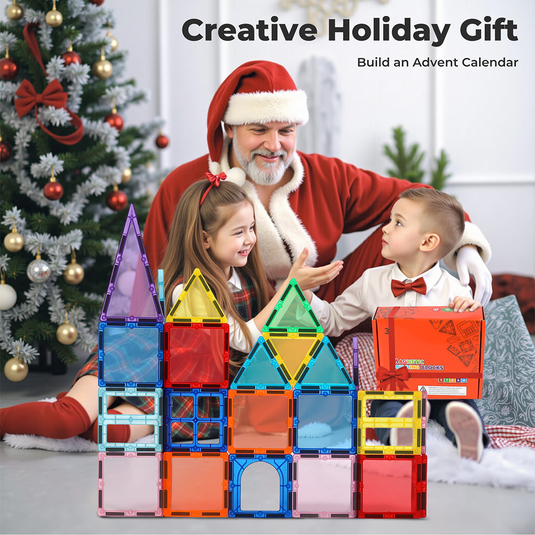 Kids Magnetic Building Blocks Magnetic Tiles Educational Construction Toy | Multi Colour