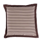 Striped Chair Seat Pad | 40cm x 40cm | Chocolate Brown