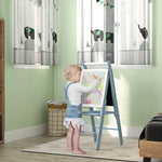 3 In 1 Easel For Kids, With Paper Roll, Adjustable Height | Blue