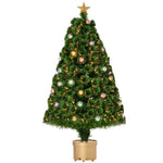 3/4/5ft Prelit Christmas Tree Fiber Optic Home | 4ft | Green