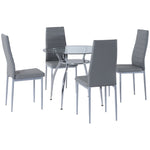 Dining Table And Chairs, Upholstered