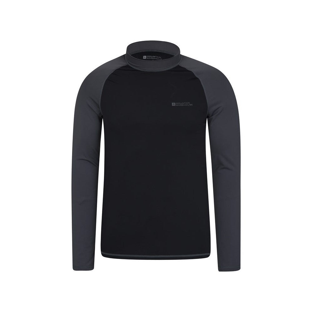Mens Long-sleeved Rash Guard | Extra Large | Gray