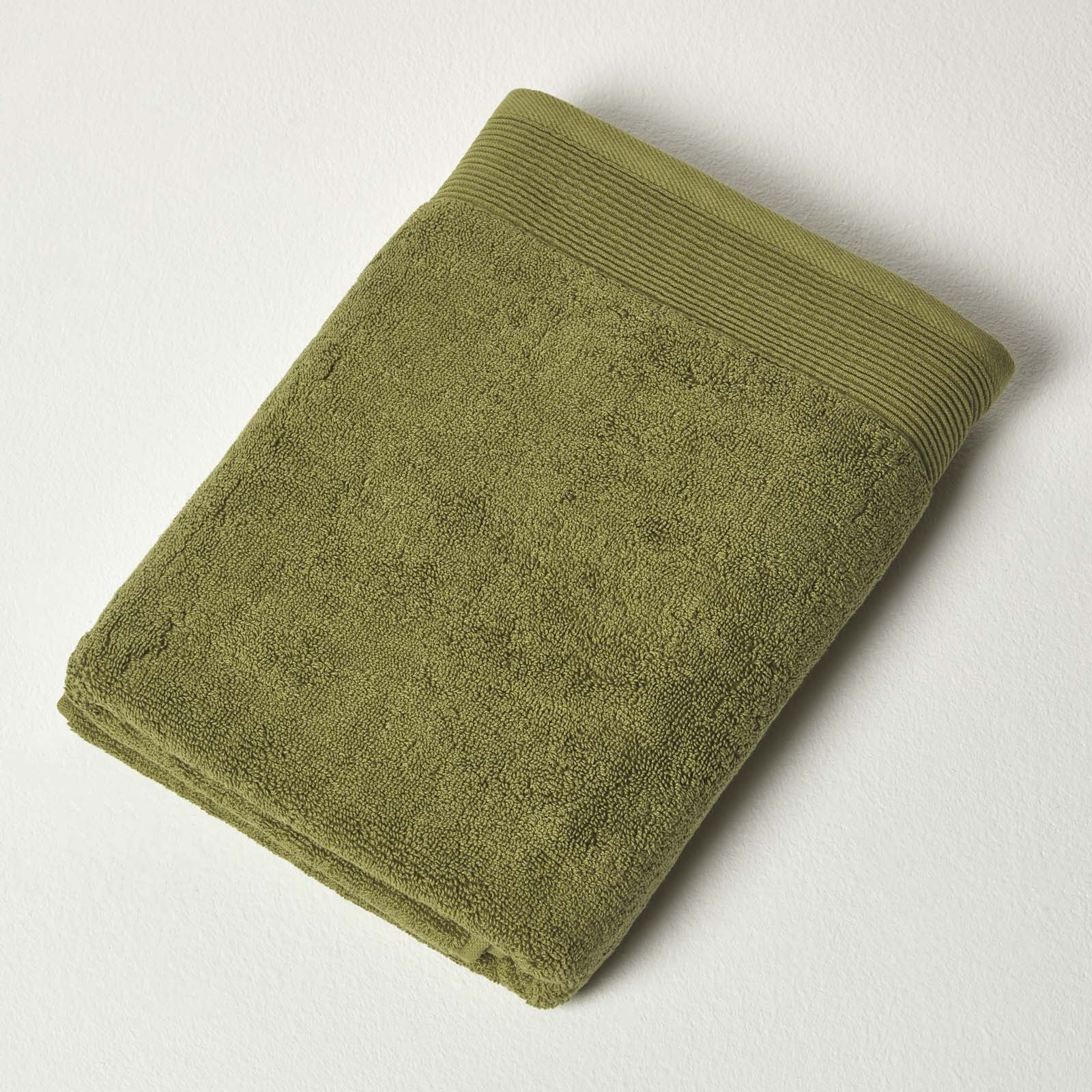 100% Combed Egyptian Cotton 700 Gsm Towels | Bath Towel | Moss Green