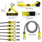 Centra Resistance Bands 12pc Heavy Exercise Bands Strength Training Home Gym