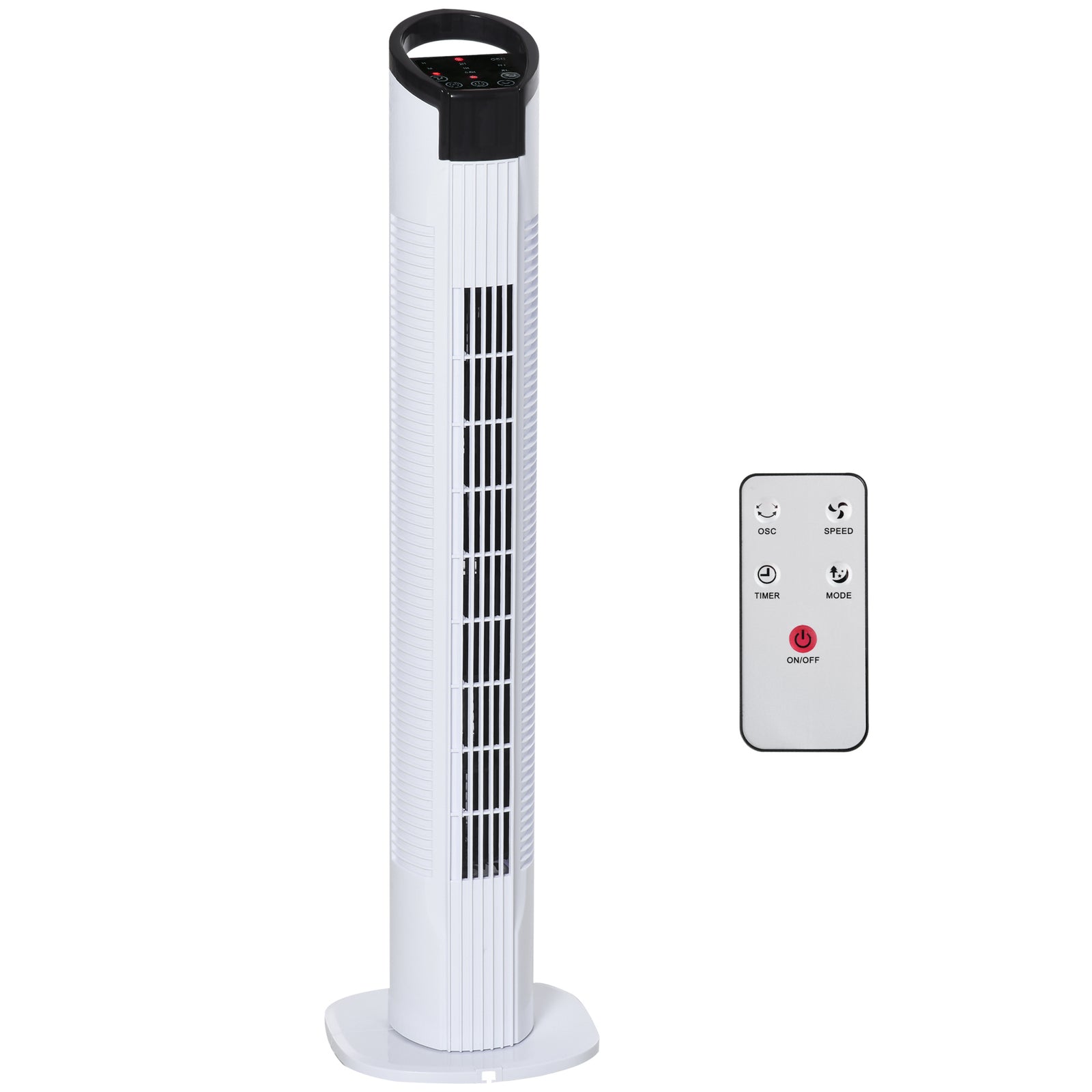 Led Tower Fan With Oscillation 3 Speed 3 Mode | One Size | White