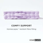 Cotton Plain Floor Cushion | 50cm x 50cm | Mauve