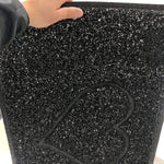 Heart Outdoor Embossed Doormat With Open Back | Small | Grey