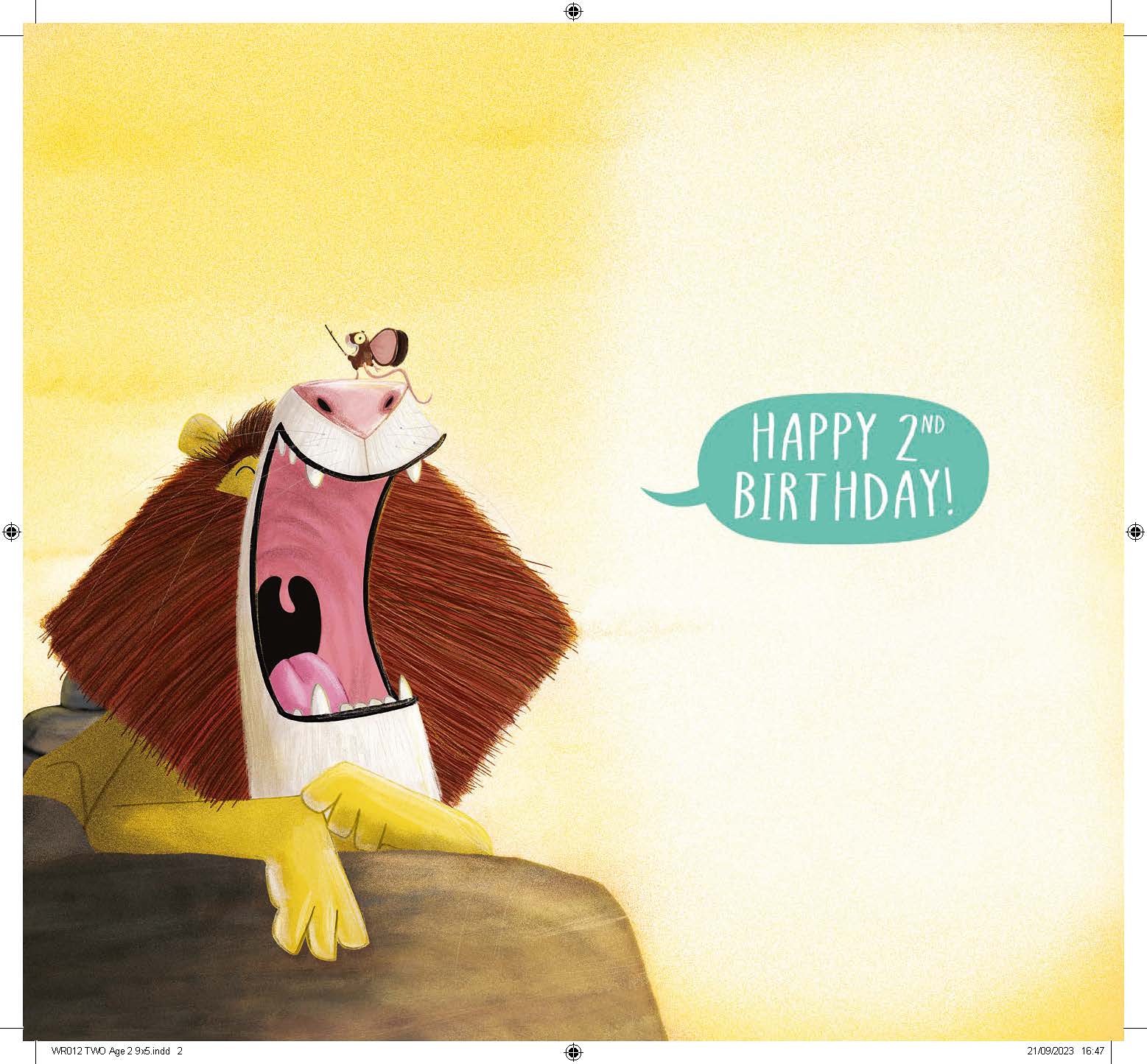 Age 2 Birthday Card Official Product