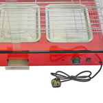 Wide Glass Food Warmer | 90cm | Red