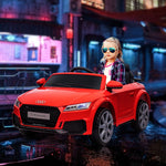 12v Battery Licensed Audi Tt Rs Ride-on Car W/ Remote, Headlight | Red