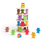 Wooden Teddy Tumbling Tower Game - 49 Pieces