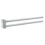 Polished Chrome Swing Arm Towel Rail Wall Mounted Storage | Polished Chrome