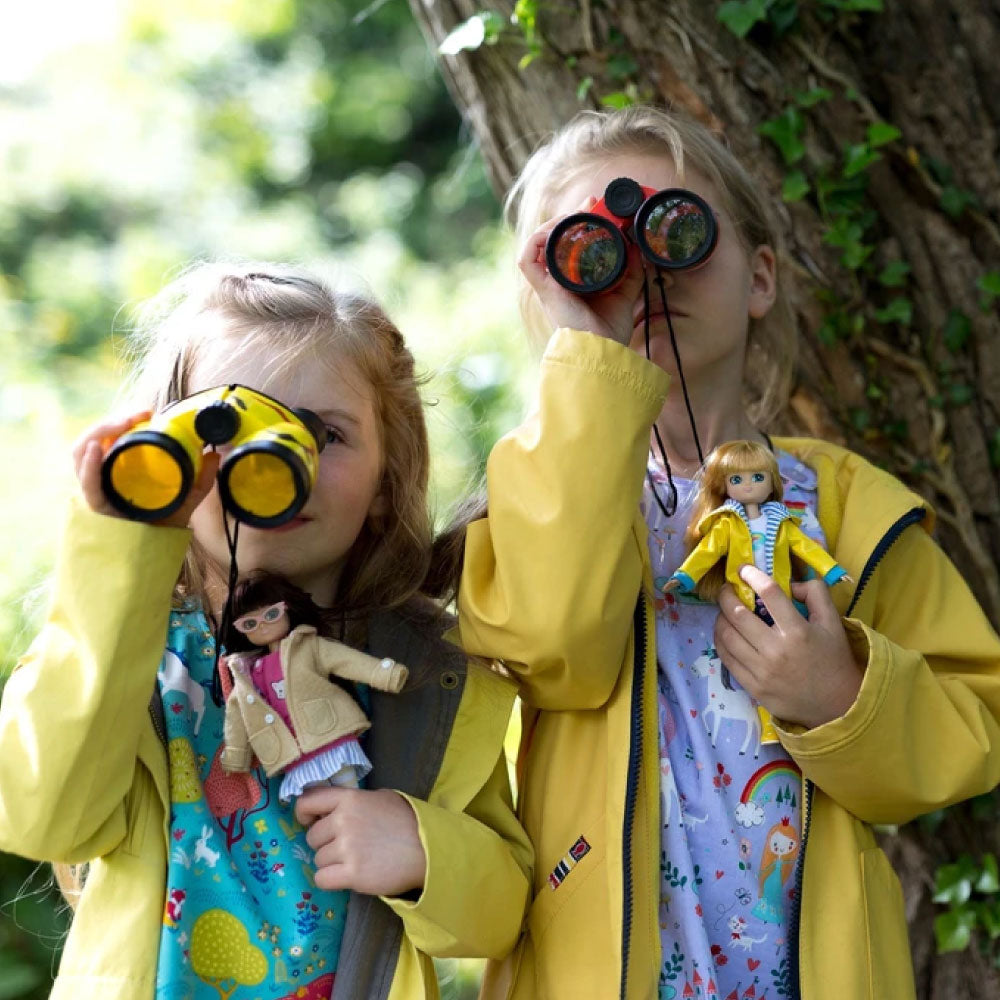 Bigjigs Toys Muddy Puddles Doll with Yellow Raincoat, 18cm Tall