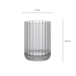 Toothbrush Holder Tumbler, Glass, 8cm, Bluish Green, Lido Collection