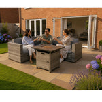 Indoor & Outdoor Living Ascot Fire Pit Garden Set