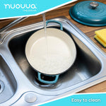 Shallow Cast Iron Casserole With Lid - 2.3-quart (26 Cm) | Blue