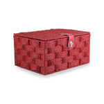 Red Twisted Paper Rope Storage Basket | Medium | Red