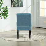 Elara Fabric Armless Accent Chair | Teal