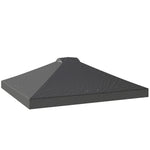 Gazebo Roof Replacement Uv50+ Waterproof 3x3(m) | Dark Grey
