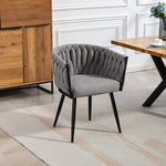 Aneta Fabric Accent Chairs - Set Of 2 | Grey