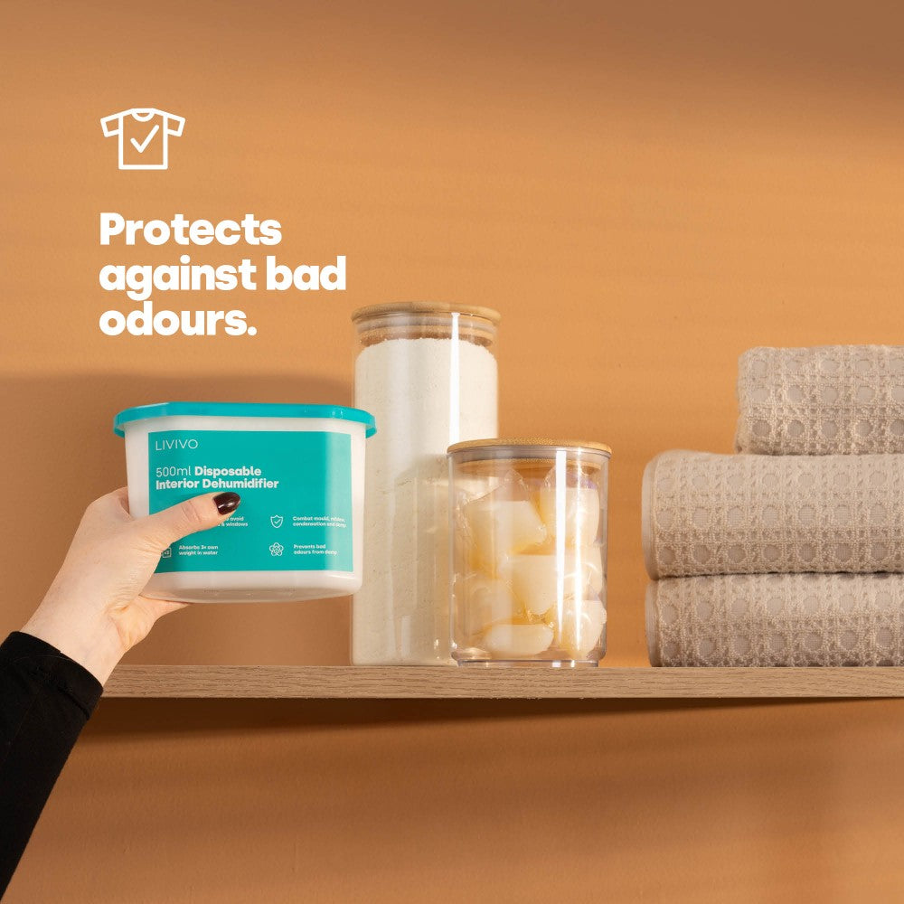 500ml Disposable Interior Dehumidifier Moisture Absorber Tubs Pack Of 20