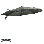 3x3m Cantilever Parasol W/ 360° Crank Handle Tilt | Grey