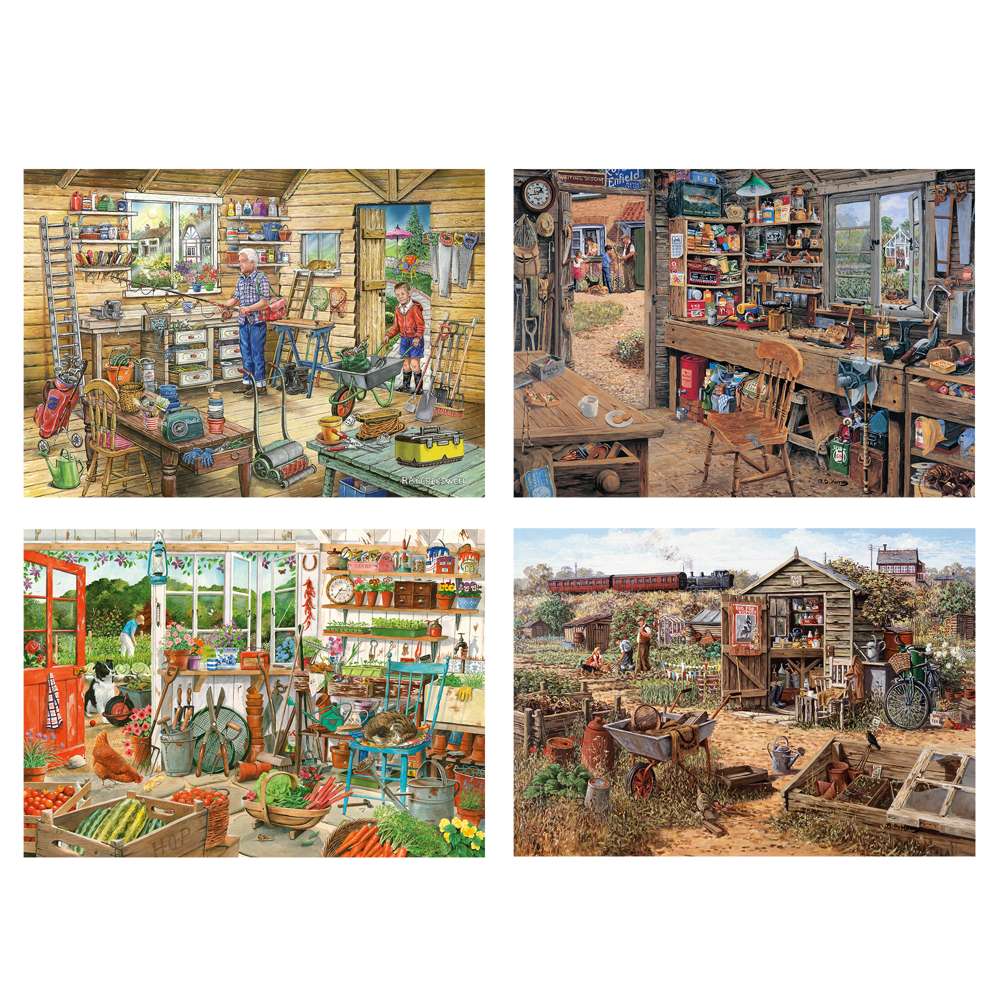 4 X 500 Piece - Time To Potter 500 Piece Jigsaw Puzzles - Multi Pack