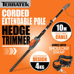 500w Hedge Trimmer Garden Electric Long Reach Telescopic Extendable Hedge Cutter Corded