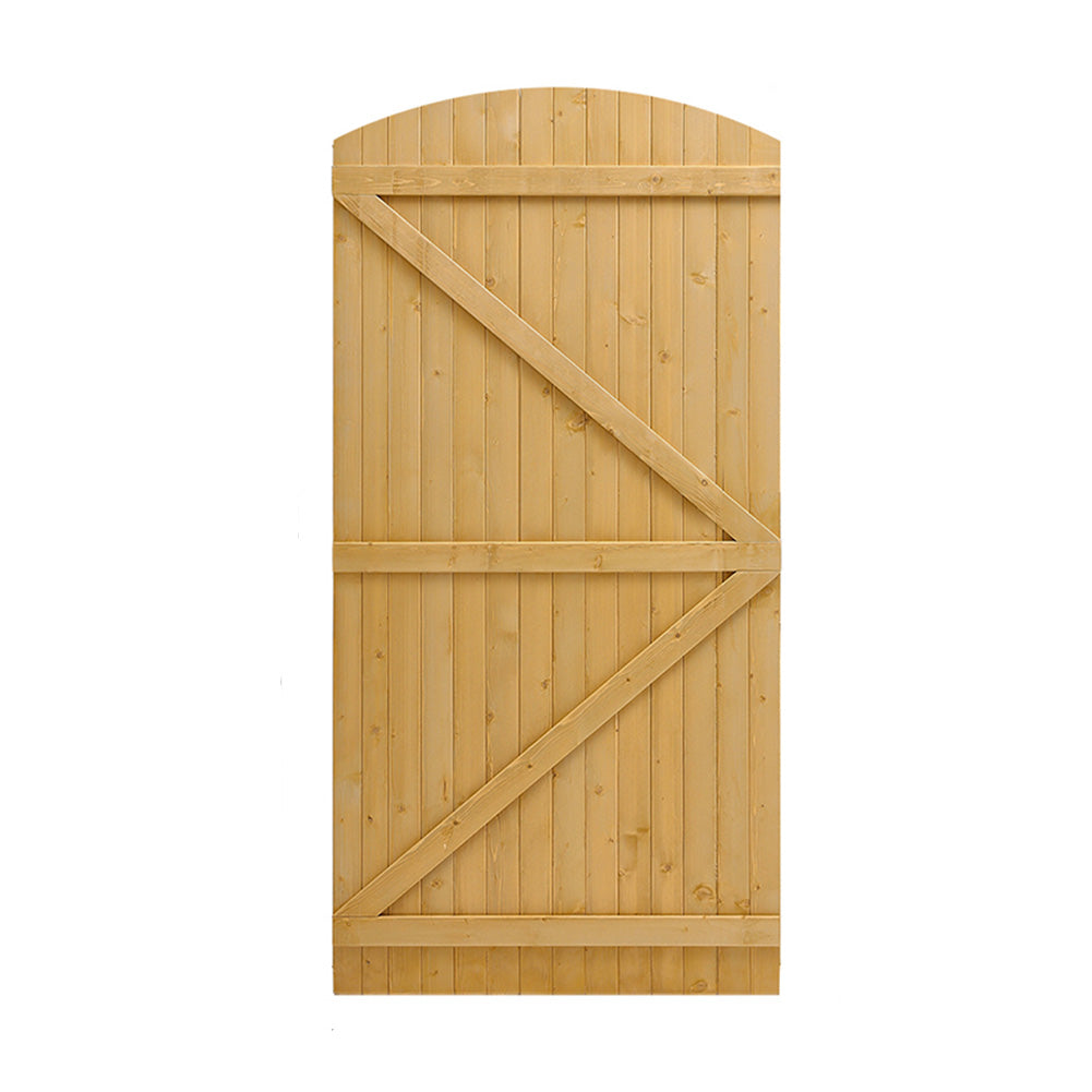 90cm W X 150/180/210cm H Semi Braced Arch Top Strong Wooden Garden Gate | 150cm