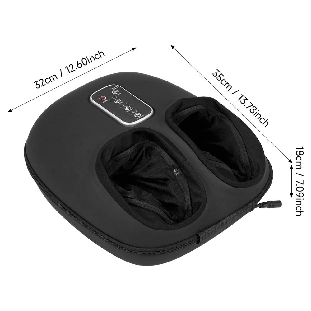 Electric Foot Massager with Heat, Rolling, Kneading & Air Compression – Professional Deep Tissue Foot and Ankle Relaxation Machine