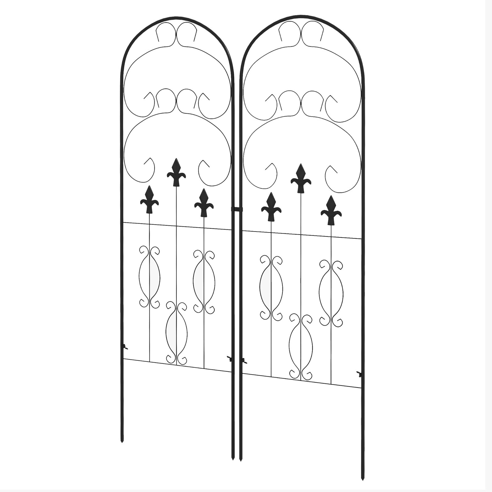 Scrolls Design 2 Metal Plant Trellis 45 X 150cm