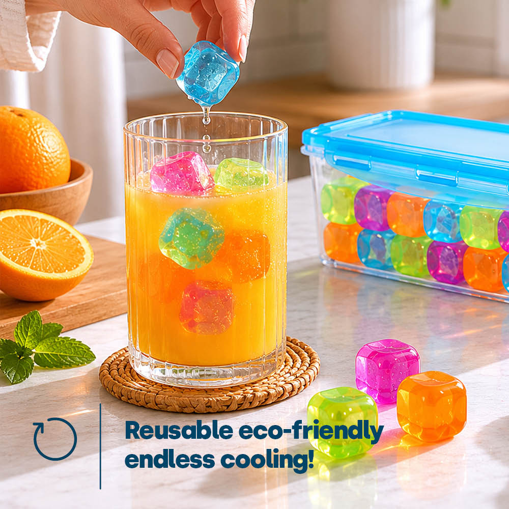 Livivo 60 Reusable Drink Cooling Cubes With Storage Box