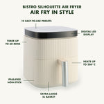 Silhouette Xl Air Fryer With 5l Capacity, Pfas-free Non-stick Coating | Cream