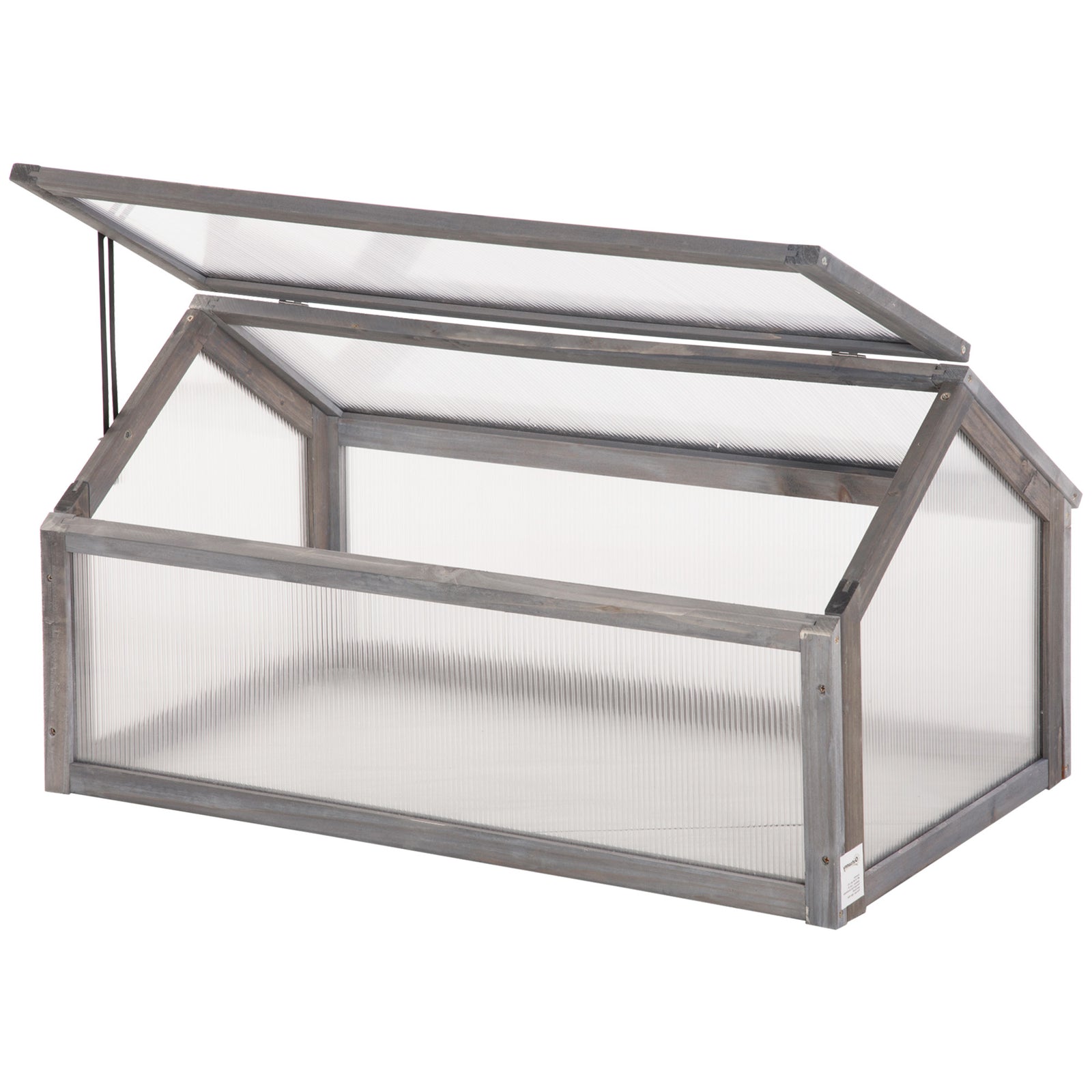 Wood Cold Frame Greenhouse For Plants | Gray
