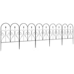 Fencing Panels 32in X 10ft Bed Border, Metal