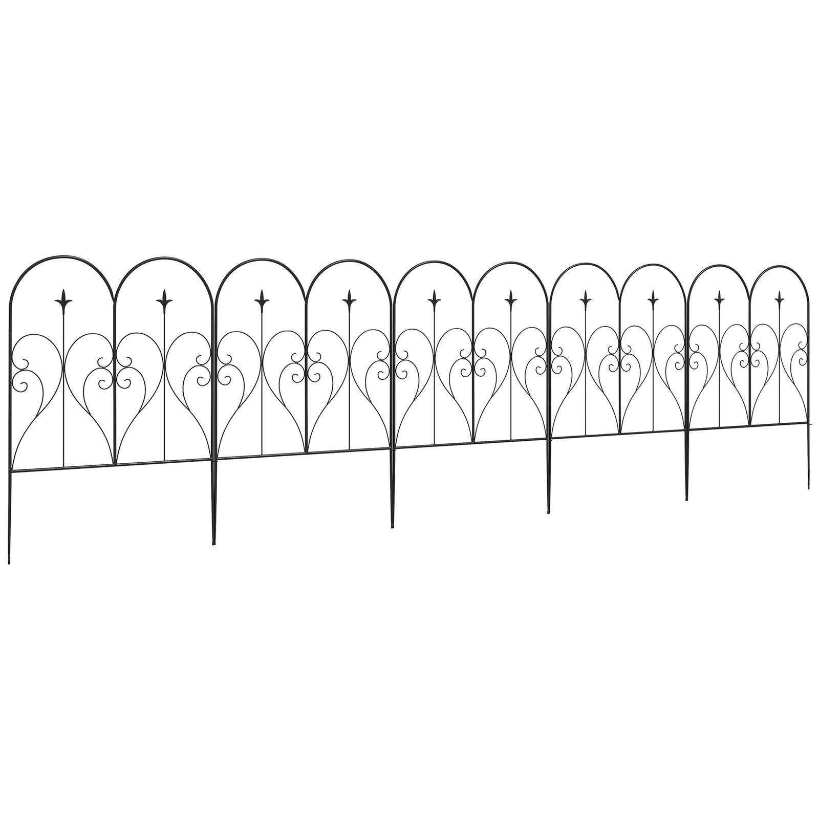 Fencing Panels 32in X 10ft Bed Border, Metal