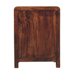 California Walnut Naya Bedside, 3 Drawers, Brown | Brown