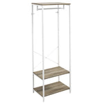 Coat Rack 2-in-1 Clothes Stand With Shoe Storage For Hallway | One Size | Gray