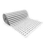 Pvc Duckboard Wet Area Non-slip Mat Drainage Matt - 61cm X 5m Roll | White