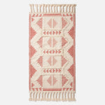 Satara Pink Kilim Wool Rug | 150cm x 95cm | Pink