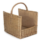 Wicker Antique Wash Open End Basket