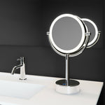 Magnifying Mirror X1/x5 Swivel Led Light Chrome Architect Collection