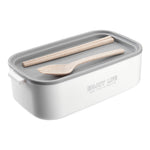 Stackable Bento Lunch Box With Handle 3 Layer | White