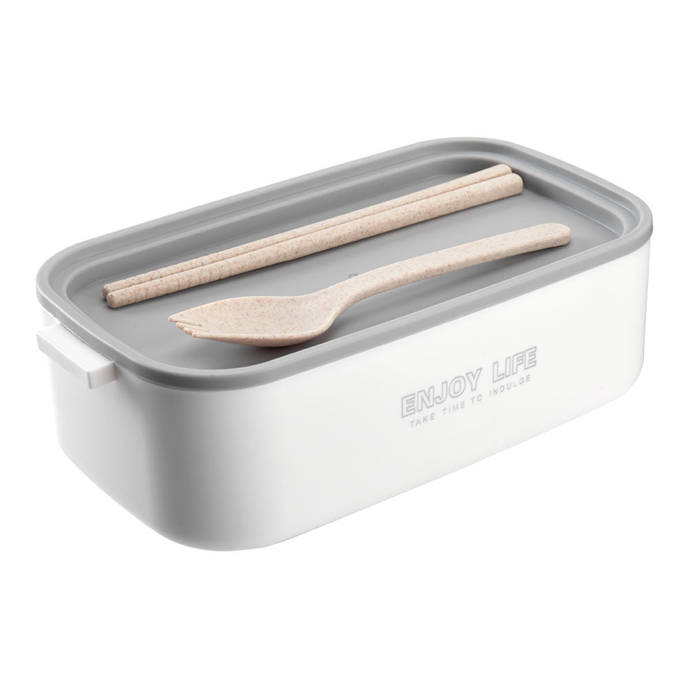 Stackable Bento Lunch Box With Handle 3 Layer | White