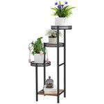 4 Tiered Plant Pot Stand, Metal Plant Shelf For Living Room