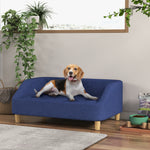 Dog Sofa Bed Cat Sofa W/ Soft Cushion For Small Medium Large Dogs | Blue