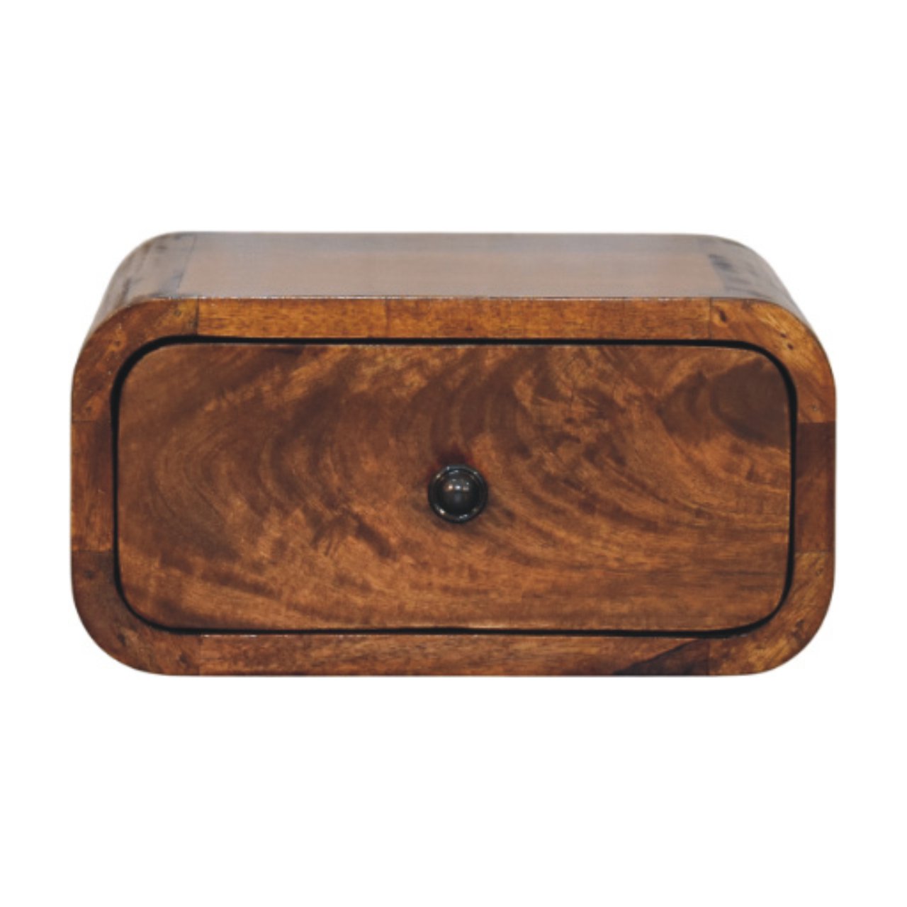 Solid Wood Avora Mini Wall-mounted Chestnut 1 Drawer Nightstand